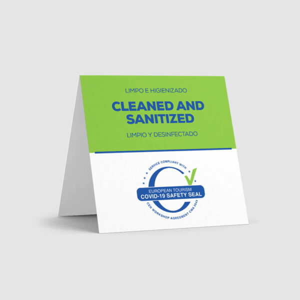 Aviso Mesa Covid-19 selo SAFETY Seal