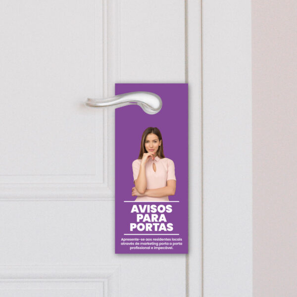 Impressão online de Avisos para porta
